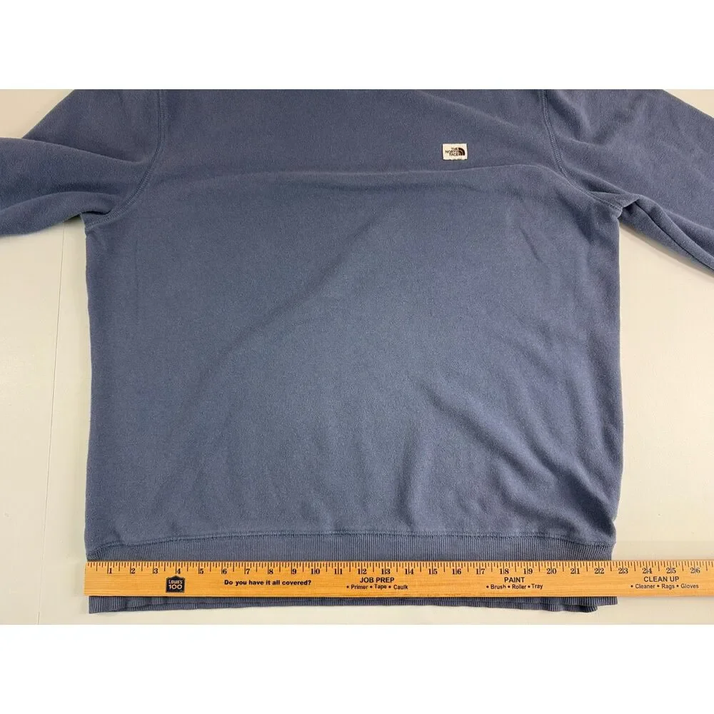 The North Face Heritage Patch Crewneck Sweatshirt Men XL Blue A55TM Fleece